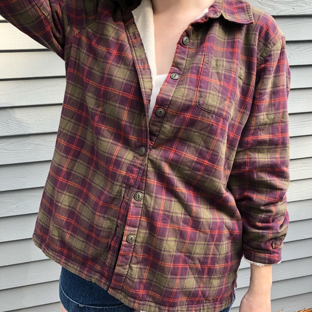 LL Bean Fleece Lined Flannel